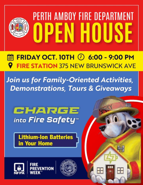 Perth Amboy fire department to host fire prevention open house