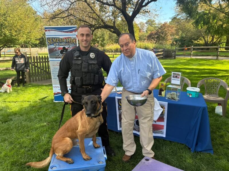 Evesham police join annual Blessing of the Pets ceremony