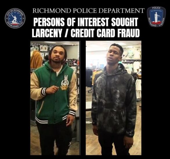 Richmond police seek suspects in credit card theft case