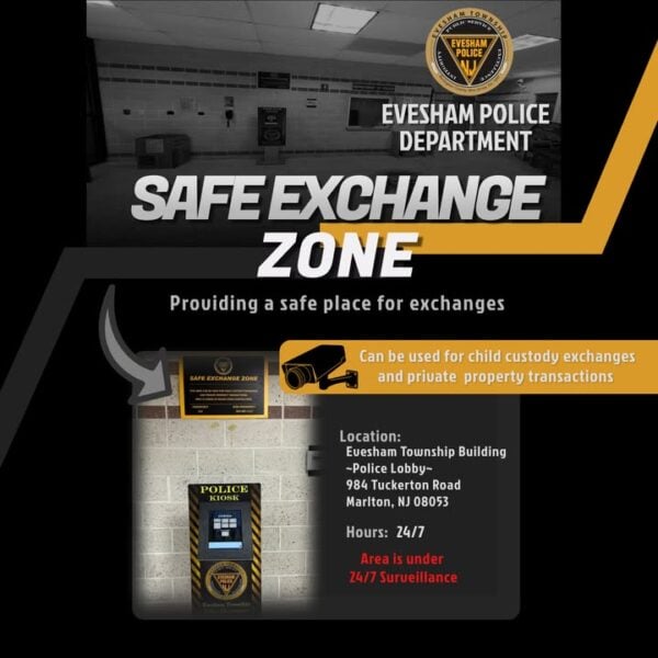 Evesham police remind residents to use station’s safe zone for online deals