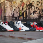 Nike Air Jordan basketball shoes collection in different colors and models.