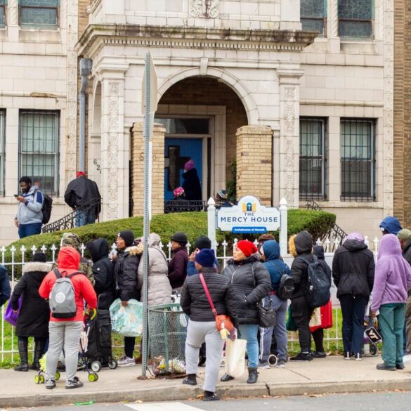 Mercy house gives away 800 turkeys to families across north jersey amid record need - photo licensed by shore news network.