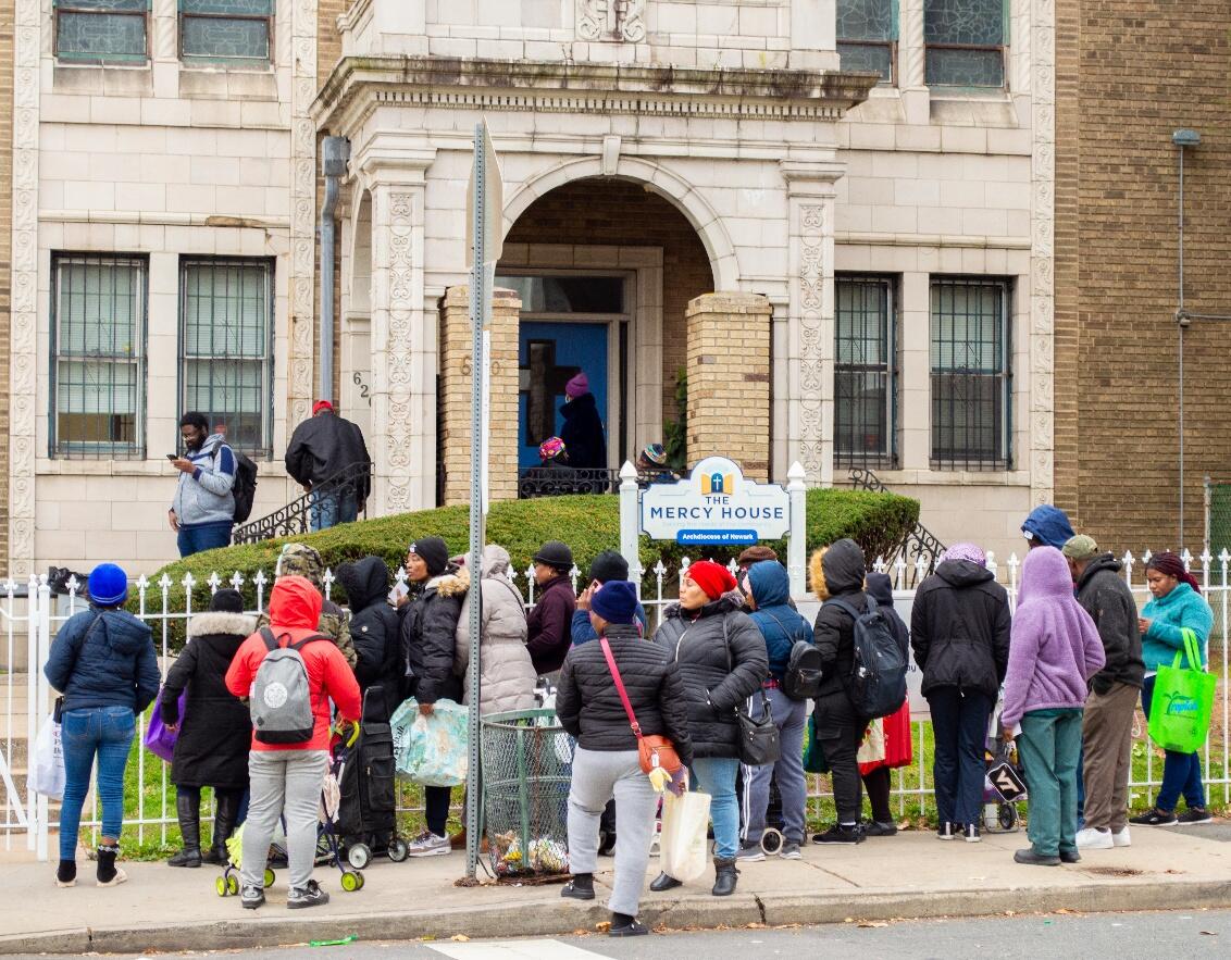 Mercy house gives away 800 turkeys to families across north jersey amid record need - photo licensed by shore news network.