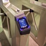 New electronic readers for nyc subway. New york, ny, usa