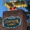 Santa lights up storybook land in christmas fantasy with lights
