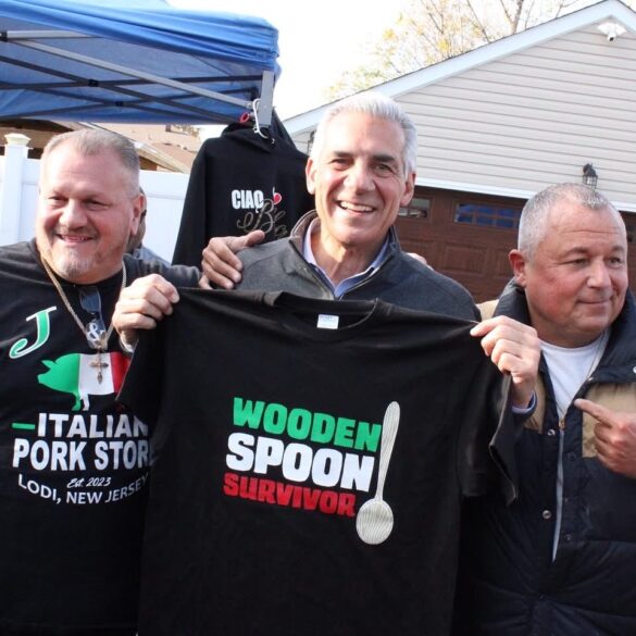 Wooden spoon survivor ciattarelli rallies italian american voters in bergen county stop - photo licensed by shore news network.