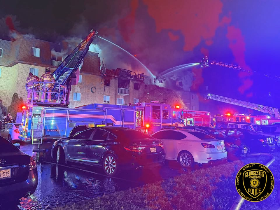 Massive early-morning fire rips through South Jersey apartment complex ...
