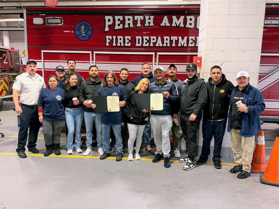 Perth amboy firefighters deliver thanksgiving meals to 120 families