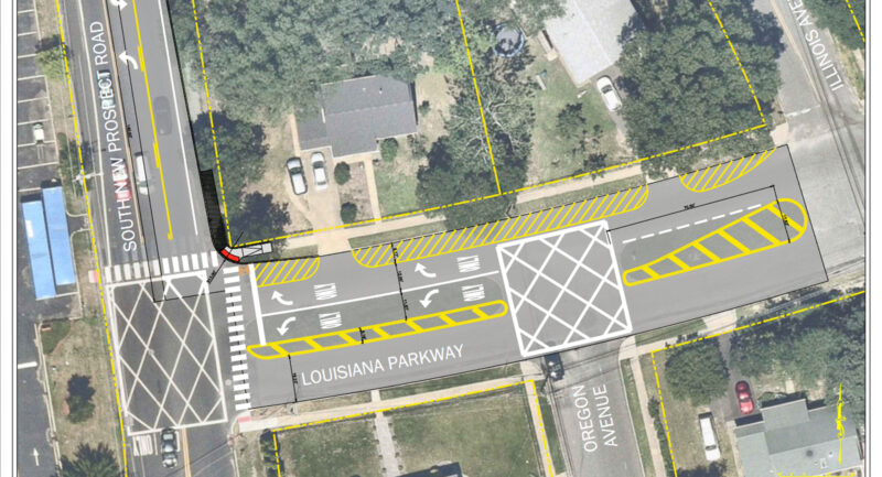 Construction notice: traffic safety improvement at the intersection of louisiana parkway and south new prospect - photo licensed by shore news network.