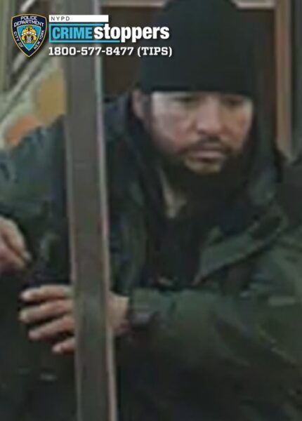 Man sought after attacking woman with laptop on w train in lower manhattan - photo licensed by shore news network.