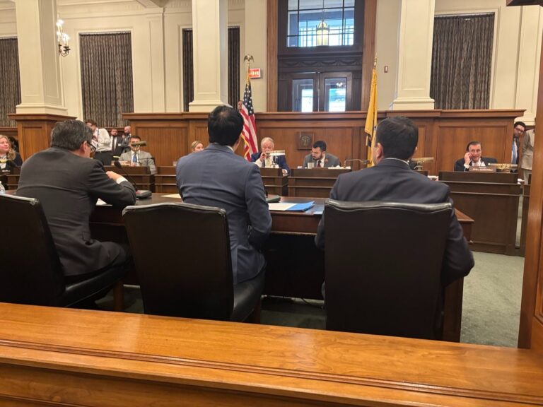U.S. Senator Andy Kim speaks before the New Jersey State Senate.