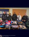 Baltimore county police deliver winter gear to local children after successful clothing drive