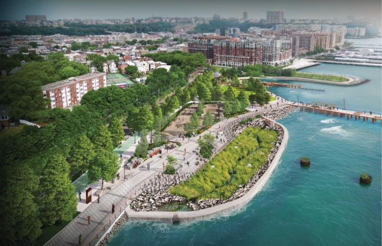 Hoboken unveils plans for waterfront park with beach and fishing along the hudson river Hoboken unveils plans for waterfront park with beach and fishing along the hudson river