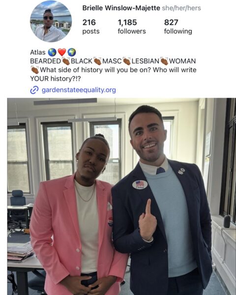 Garden state equality appoints 'black bearded lesbian' after ex-director facing child assault charges - photo licensed by shore news network.