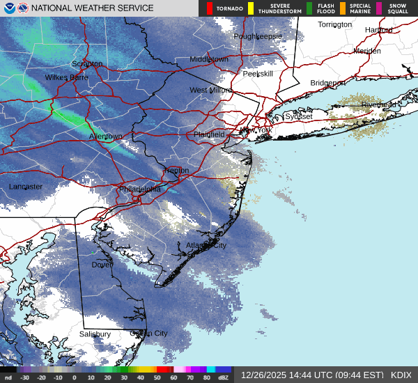 National weather service updates jersey shore snow forecast, issues winter weather advisory - photo licensed by shore news network.