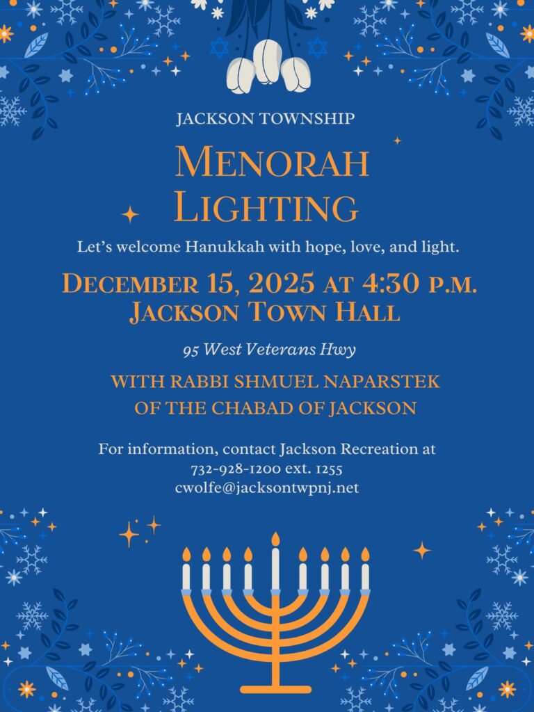 Jackson township to host community menorah lighting at town hall - photo licensed by shore news network.