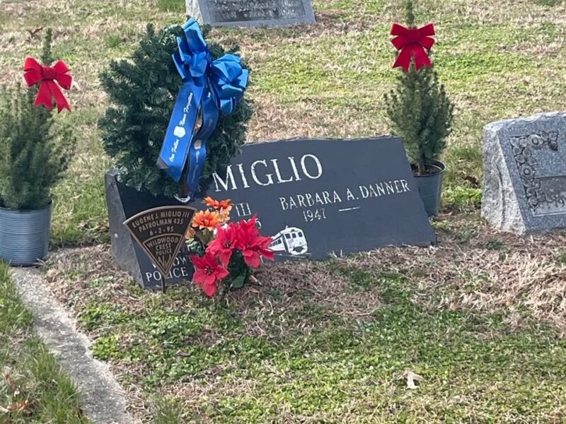 Wildwood crest police honor fallen officer eugene “gino” miglio iii with annual wreath ceremony