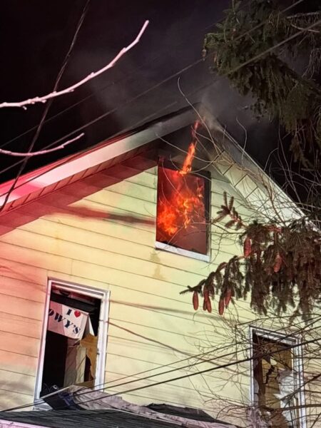 Late-night fire tears through ridge avenue home in asbury park - photo licensed by shore news network.