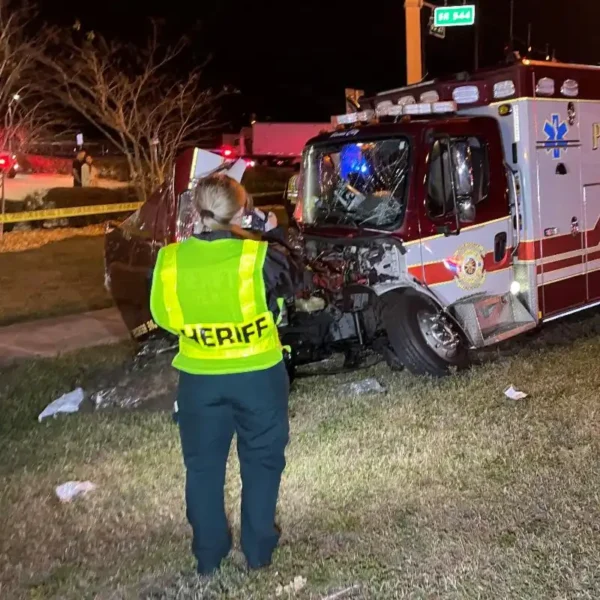 Ambulance crash in winter haven leaves paramedic and patient in critical condition - photo licensed by shore news network.