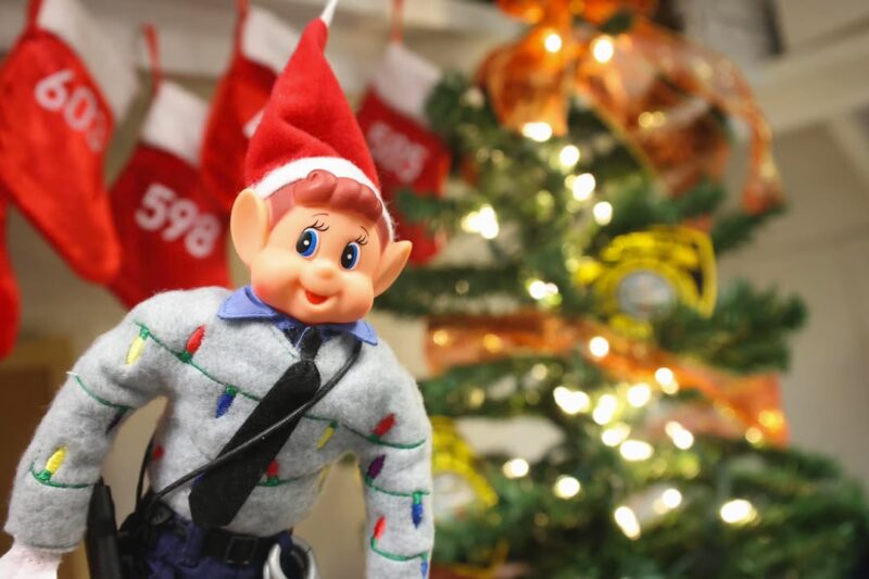 Seaside park police welcome ‘officer jingles’ for holiday toy drive - photo licensed by shore news network.