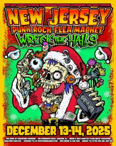 New jersey's annual punk rock flea market comes to jackson with ‘wreck the halls’ holiday shopping fest - photo licensed by shore news network.