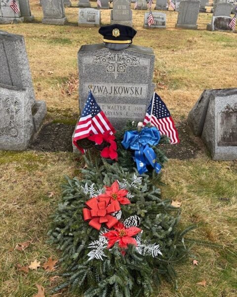 Evesham police honor fallen philadelphia lieutenant during wreath laying ceremony - photo licensed by shore news network.