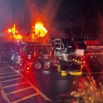 Overnight fire destroys gloucester township apartment leasing office, cause deemed suspicious - photo licensed by shore news network.