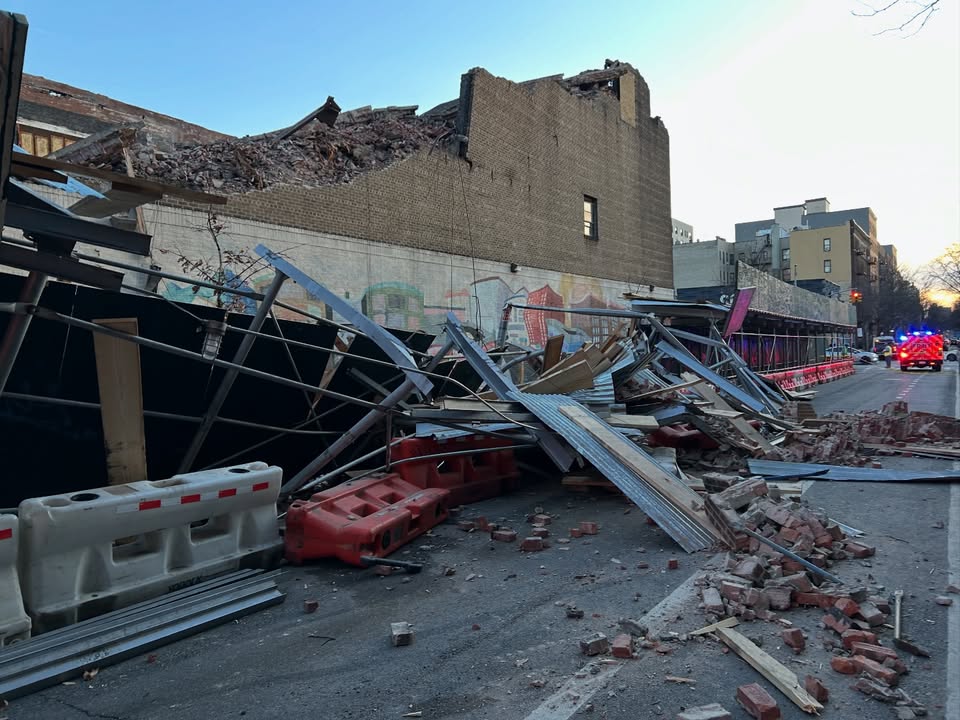 FDNY responds to partial building collapse in the Bronx