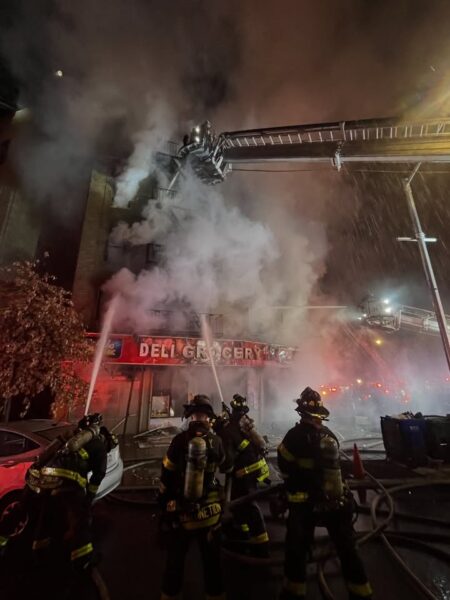 Fdny battles massive 5-alarm bronx fire hindered by cars parked on hydrants - photo licensed by shore news network.