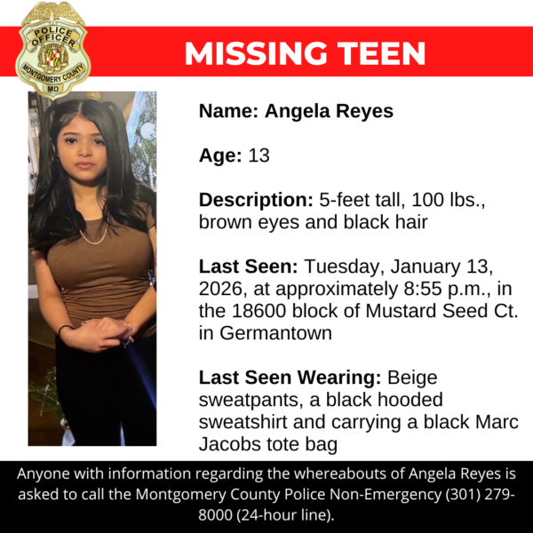 Montgomery county police searching for missing 13-year-old girl - photo licensed by shore news network.