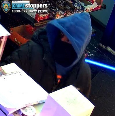 Trio of masked robbers storm Franklin Avenue store and assault workers before fleeing with cash