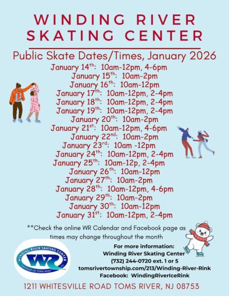 Plenty of time to hit the ice in Toms River at Winding River Skating Center