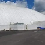 No collapse at adventure crossing dome — ice removal misreported as emergency - photo licensed by shore news network.