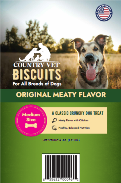 Country vet recalls dog biscuits sold in six states over salmonella concerns Country vet recalls dog biscuits sold in six states over salmonella concerns