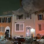 Flames trap mother and baby inside burning maryland home - photo licensed by shore news network.