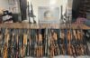 Father and son arrested in homer after police seize cache of guns, drugs, and stolen property