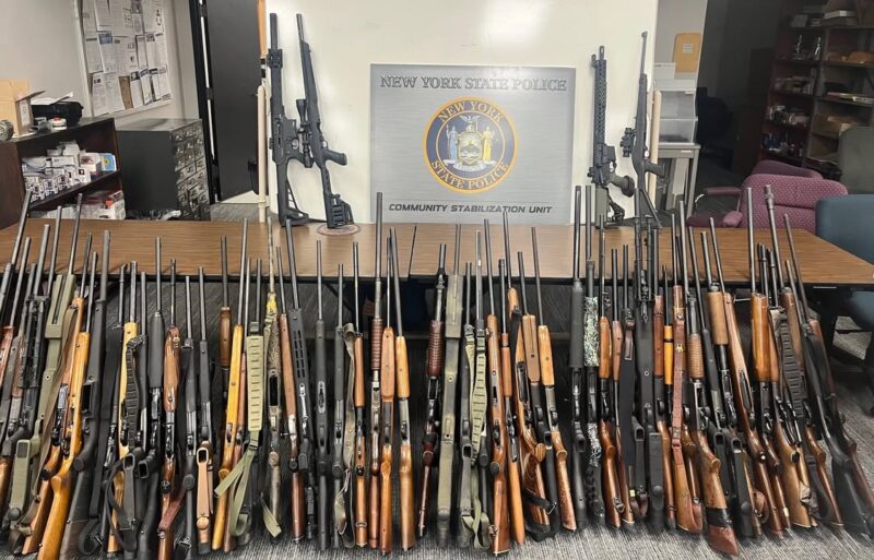 Father and son arrested in homer after police seize cache of guns, drugs, and stolen property - photo licensed by shore news network.