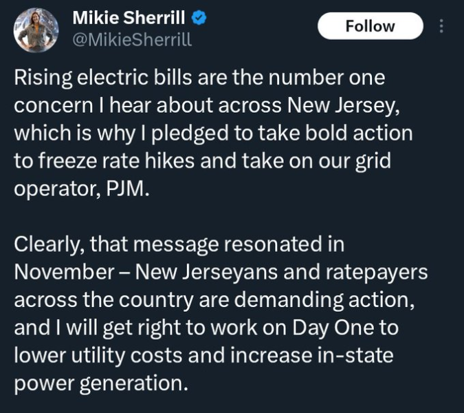New Jersey Could See Another Energy Bill Spike in 2026 As Sherill Promises Day One Freeze