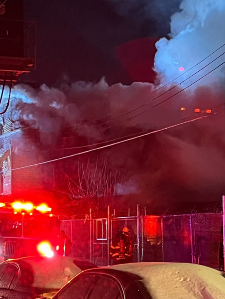 Bronx building swallowed by flames in multi alarm fire
