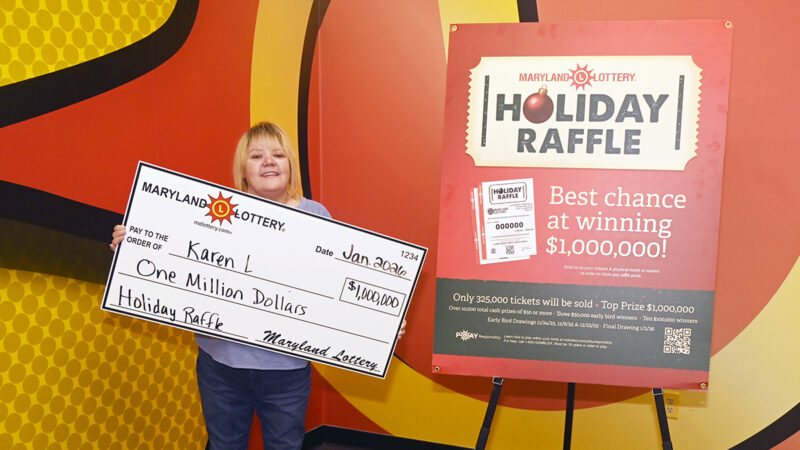 Rosedale woman hits $1 million jackpot in maryland lottery holiday raffle - photo licensed by shore news network.