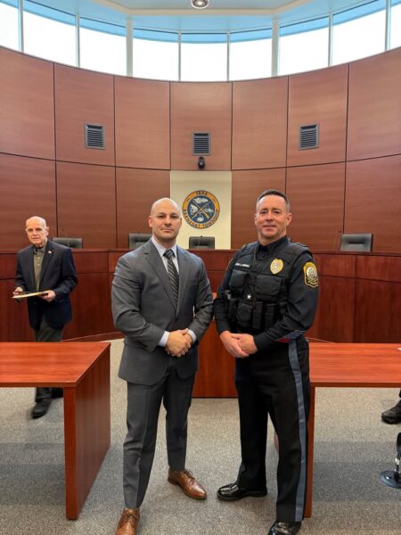 Barnegat police welcome patrolman jerry mecca to department - photo licensed by shore news network.