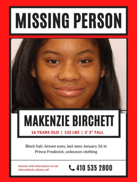 16-year-old girl missing in calvert county after mysterious disappearance - photo licensed by shore news network.