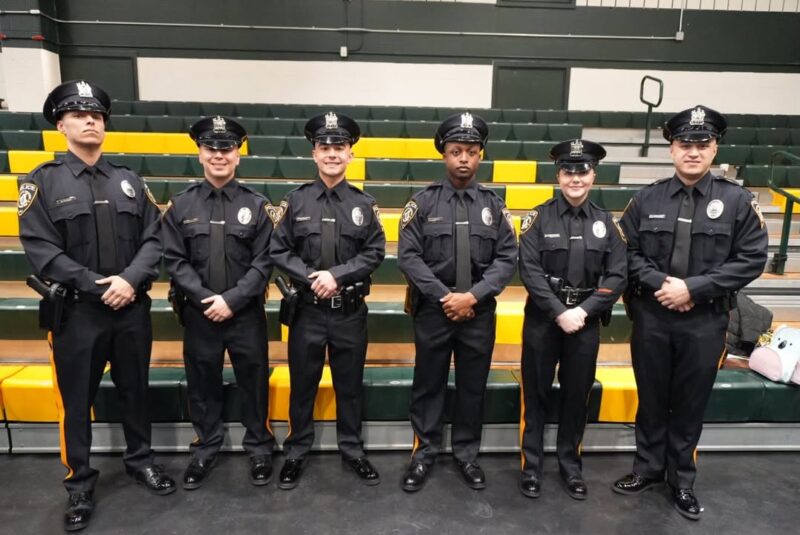 Piscataway welcomes six new police officers graduating from mercer county academy - photo licensed by shore news network.
