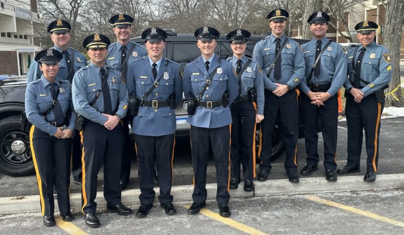 Princeton police welcome two new officers graduating from mercer county academy - photo licensed by shore news network.