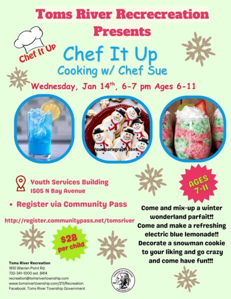 Toms River kids invited to make sweet winter treats at recreation event
