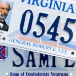 Virginia delegate moves to ban state's official confederate-themed license plates - photo licensed by shore news network.