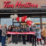 New tim hortons opens in brick with ribbon-cutting celebration - photo licensed by shore news network.