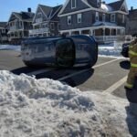Overturned crash shuts down bay head intersection, sends victims to hospital - photo licensed by shore news network.