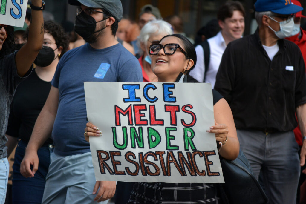 Ice protesters