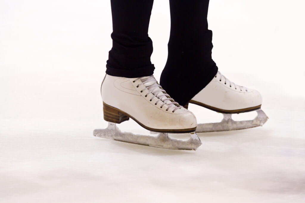 Weekend skating fun returns to winding river before the blizzard hits